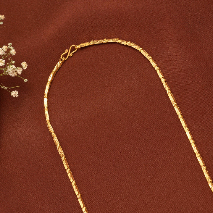 Classic Bamboo Style Gold Chain