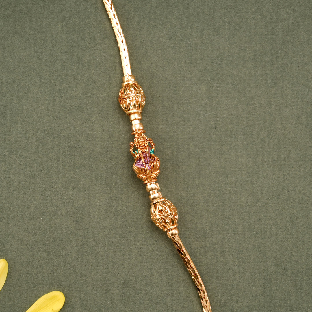 Lotus Lakshmi Deep Nagas Mugappu Chain