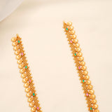 Elegant Floral Design Gold Plated Drops Haram