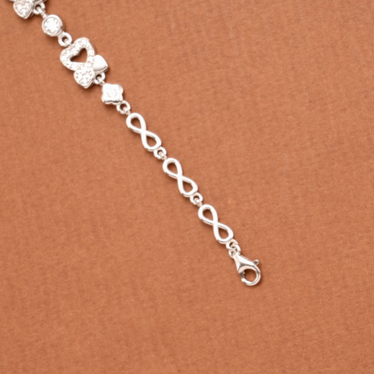 Mini Heart with Design Silver Women’s Bracelet