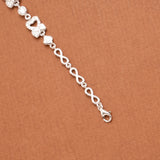 Mini Heart with Design Silver Women’s Bracelet