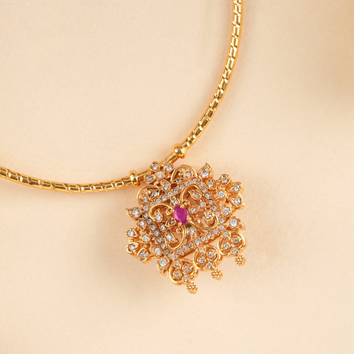 2-in-1 Ruby and Emerald Attikai Necklace