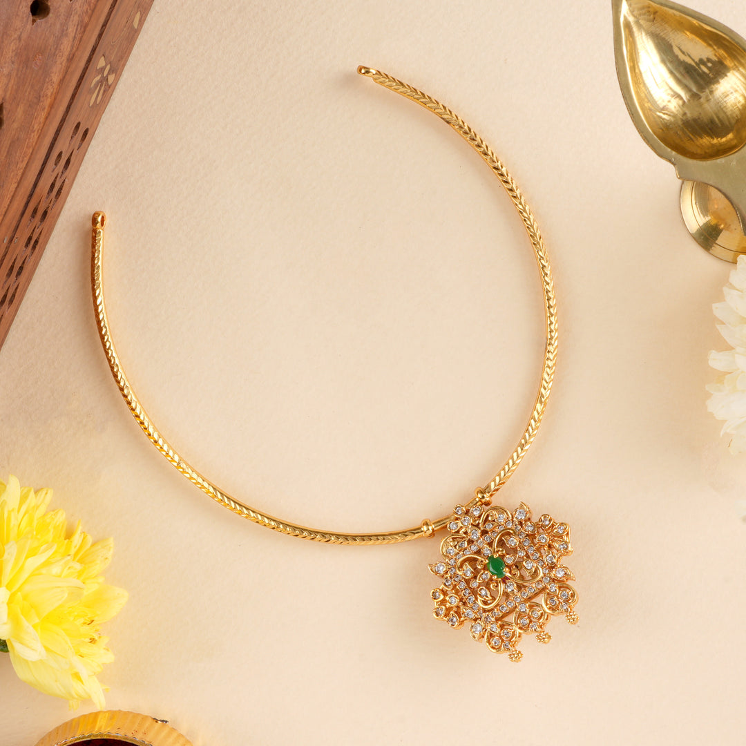2-in-1 Ruby and Emerald Attikai Necklace