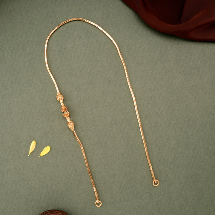 Lotus Lakshmi Deep Nagas Mugappu Chain