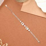 Mini Heart with Design Silver Women’s Bracelet
