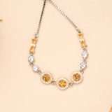 Two Tone Orbit Shine Silver Women Bracelet