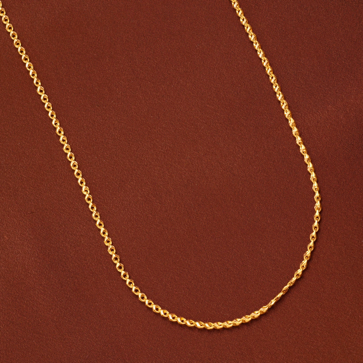 Minimal Rope Gold Chain for Men