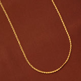Minimal Rope Gold Chain for Men