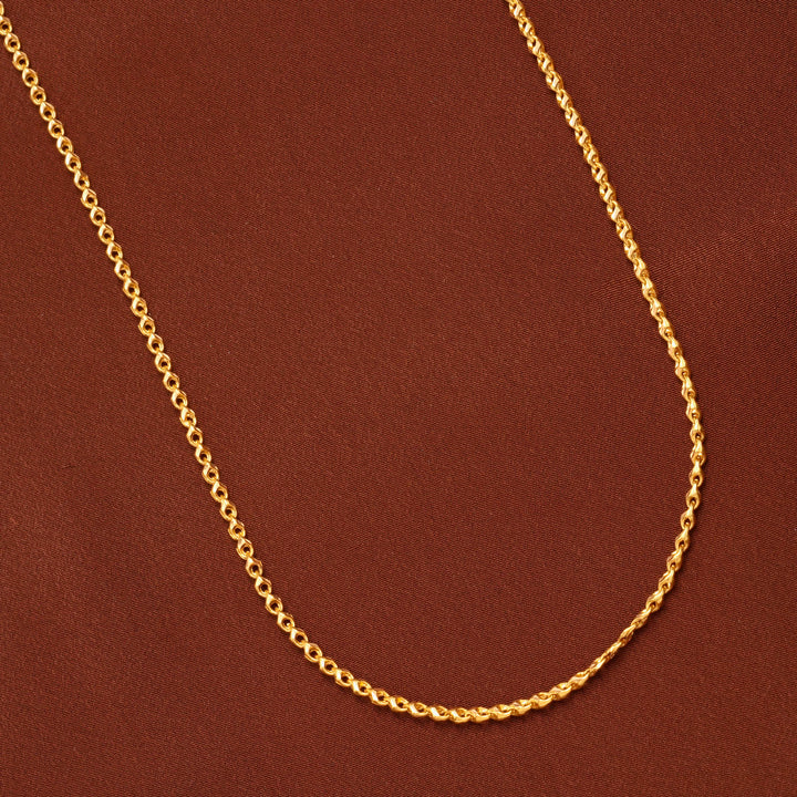 Minimal Rope Gold Chain for Men