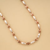Trendy Dual Tone Silver Chain