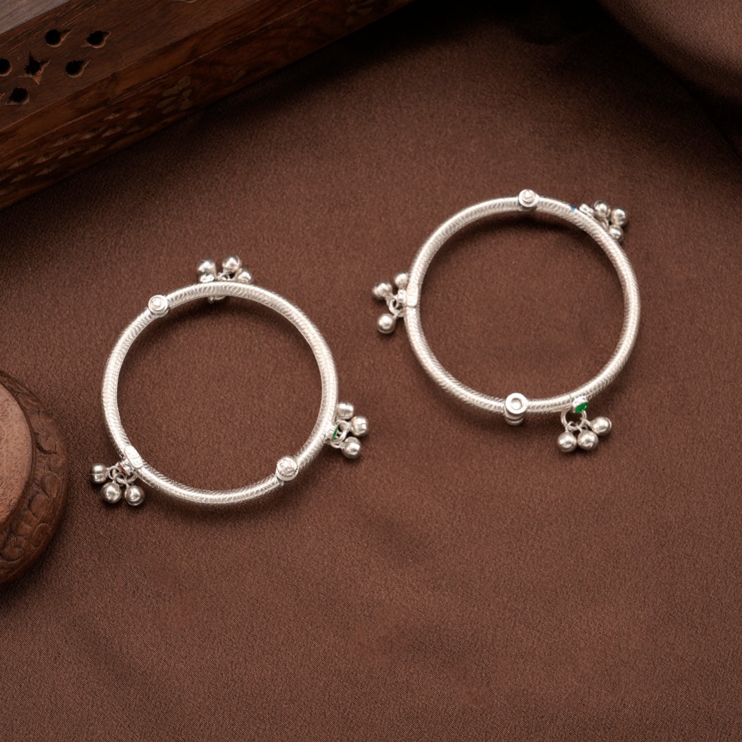 Adjustable Treasure Bead Silver Baby Thandai