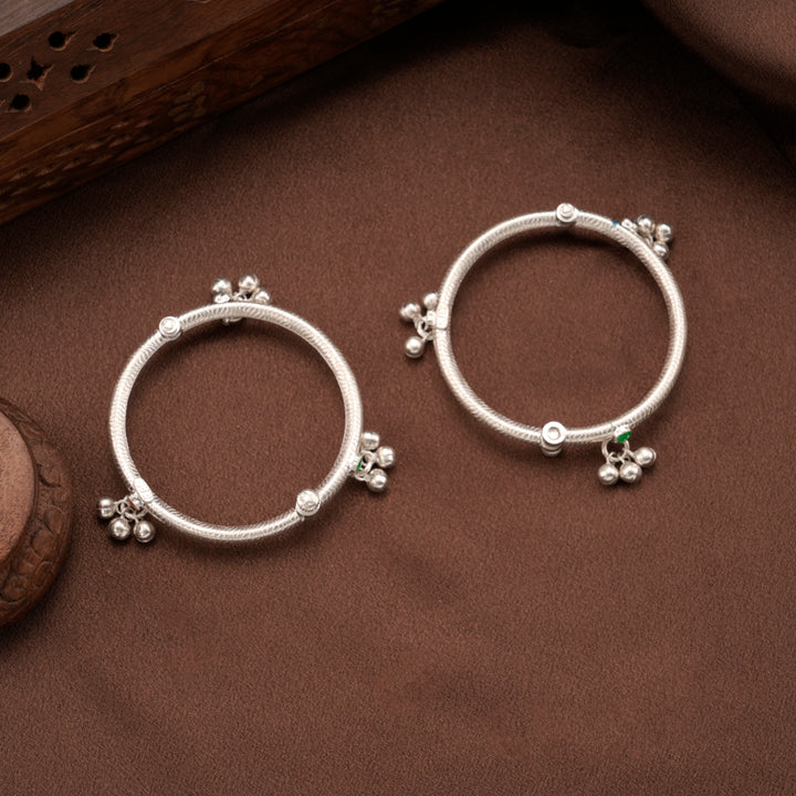 Adjustable Treasure Bead Silver Baby Thandai