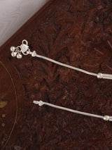 Simple Silver Beads Anklet