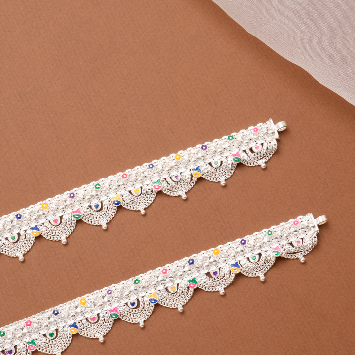 Stylish Chain with Salangai Silver Anklet
