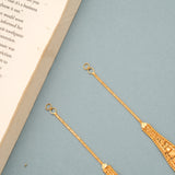 Gleaming Drop Design Gold Ear Mattal