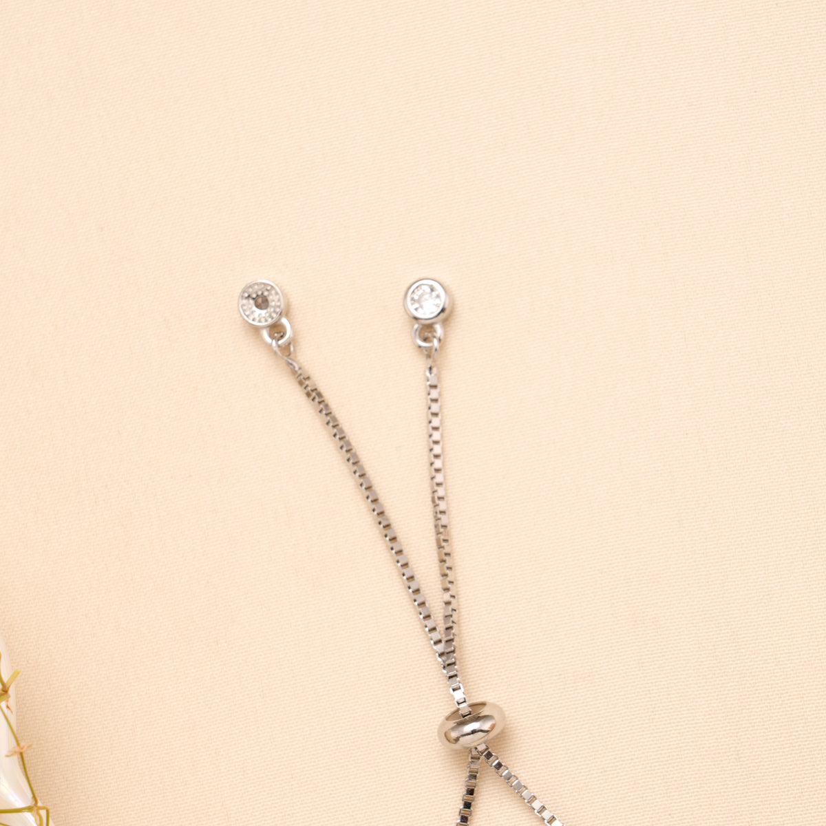 Two Tone Orbit Shine Silver Women Bracelet