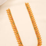 Nagas Lakshmi Leaf Gold Plated Haram
