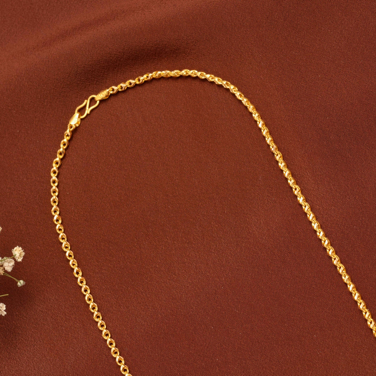 Minimal Rope Gold Chain for Men