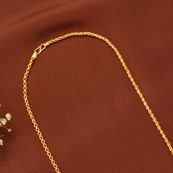 Minimal Rope Gold Chain for Men
