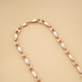 Trendy Dual Tone Silver Chain