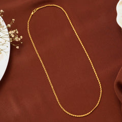 Minimal Rope Gold Chain for Men