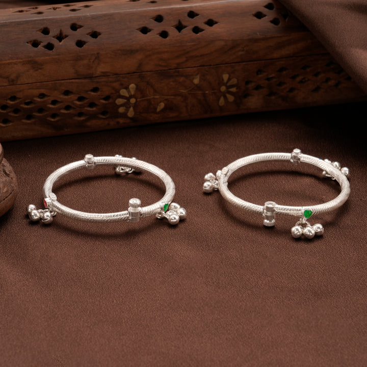 Adjustable Treasure Bead Silver Baby Thandai