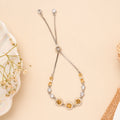 Two Tone Orbit Shine Silver Women Bracelet