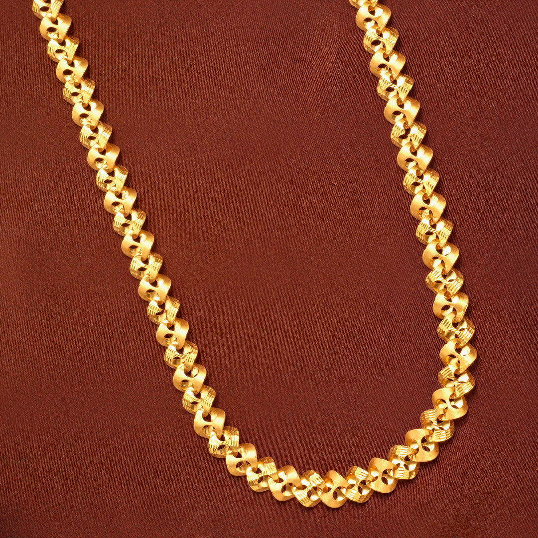 Trendy Glittering Gold Chain for Men