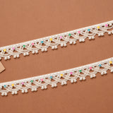 Chain Silver Anklet with Bell Charms