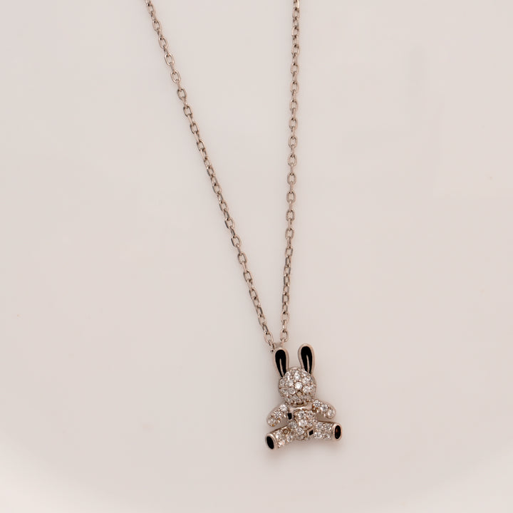 Rabbit Pendant Design Silver Chain
