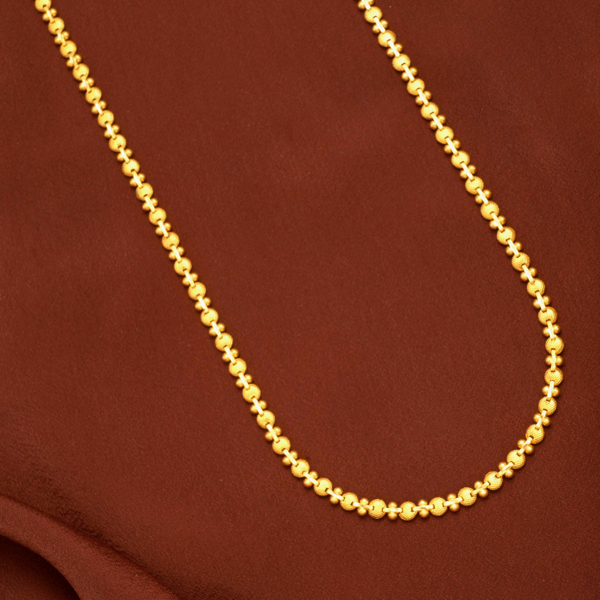 Ethnic Bead Station Gold Chain for Women