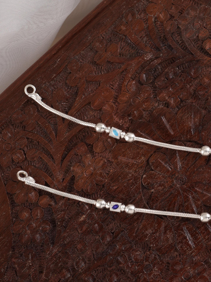 Bombay Ball Silver Anklet