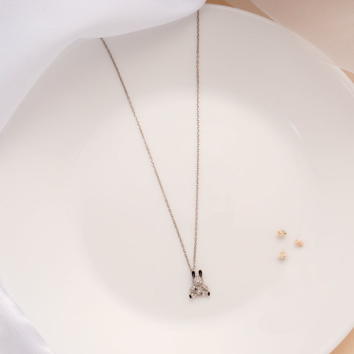 Rabbit Pendant Design Silver Chain