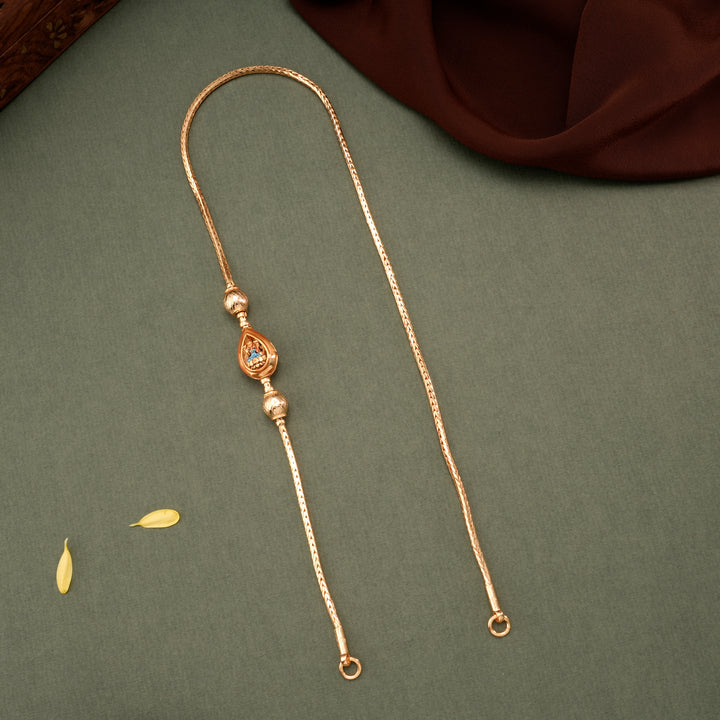 Classic Leaf Shaped Lakshmi Mugappu Chain