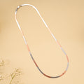 Double Tone Flat Snake Silver Chain
