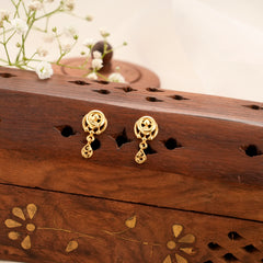 Modern Casting Drop Golden Stud
