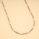 Premium Dual Tone Rose Gold Silver Chain