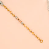 Dual Colour  Ball Gold Bracelet for Women