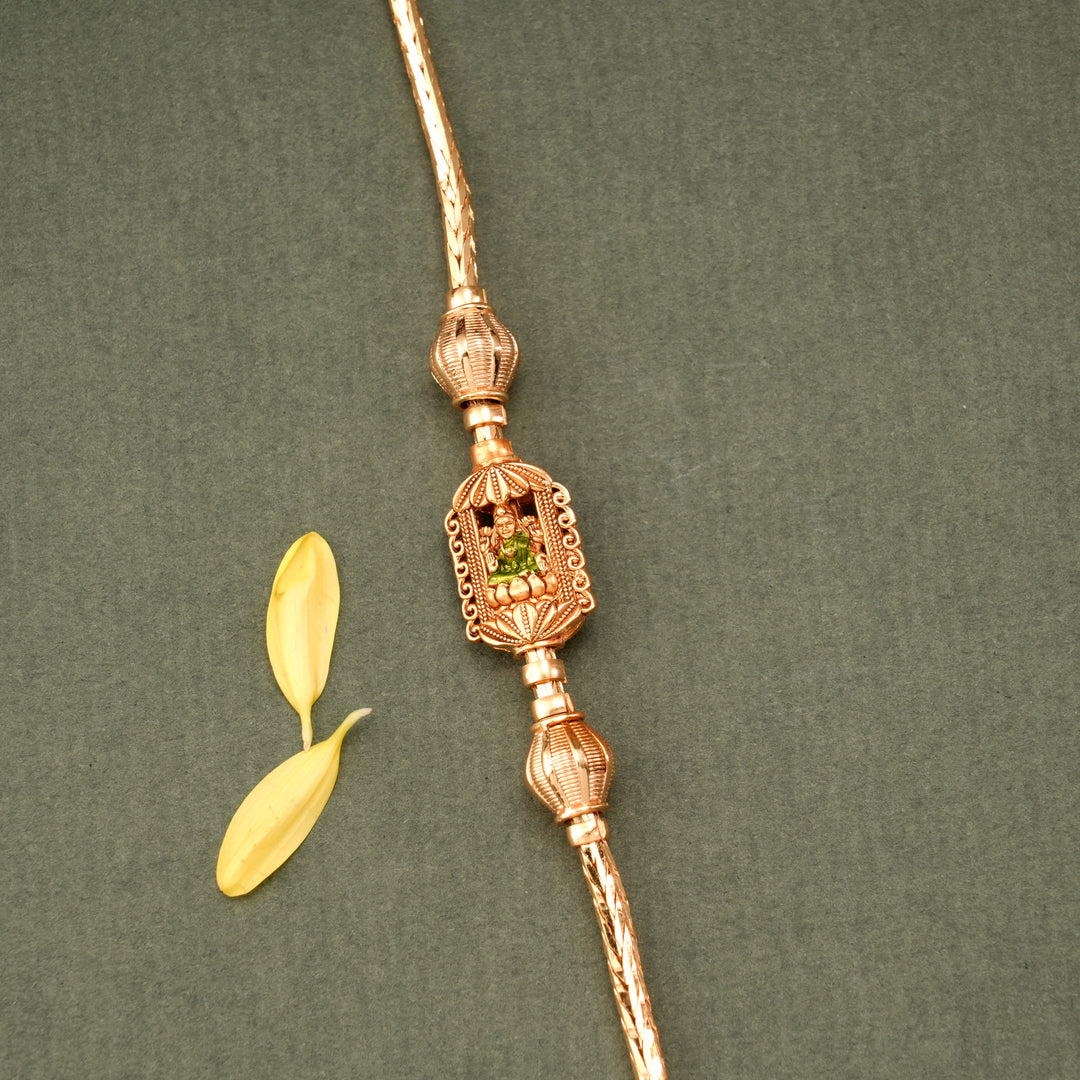 Golden Nagas Lakshmi Floral Mugappu Chain