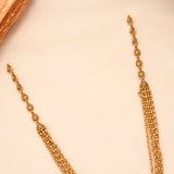 Antique Golden Emerald Peacock Pendant Necklace Set