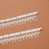 Fancy Chain Salangai Bell Silver Anklet