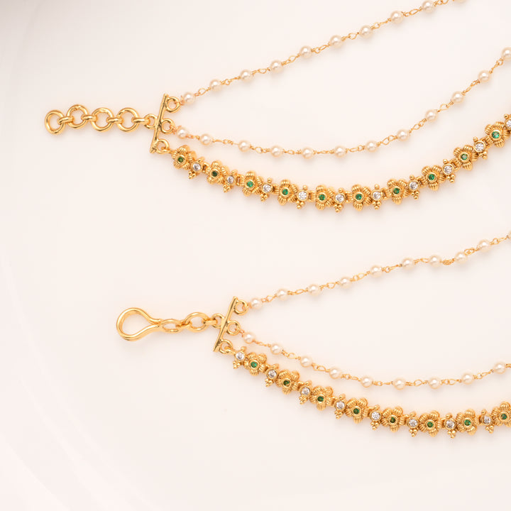 Minimal Blossom Design Layer Golden Mattal