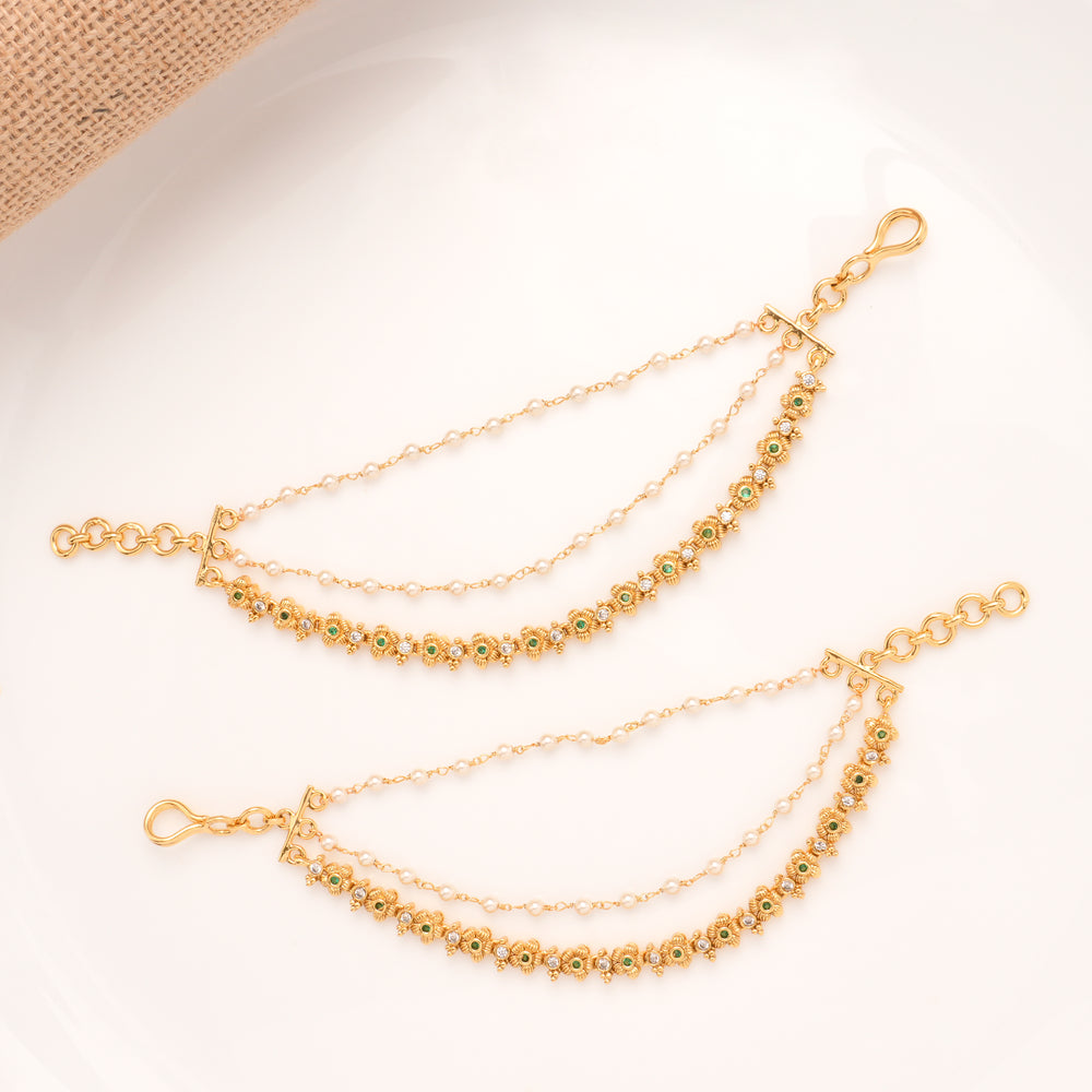 Minimal Blossom Design Layer Golden Mattal