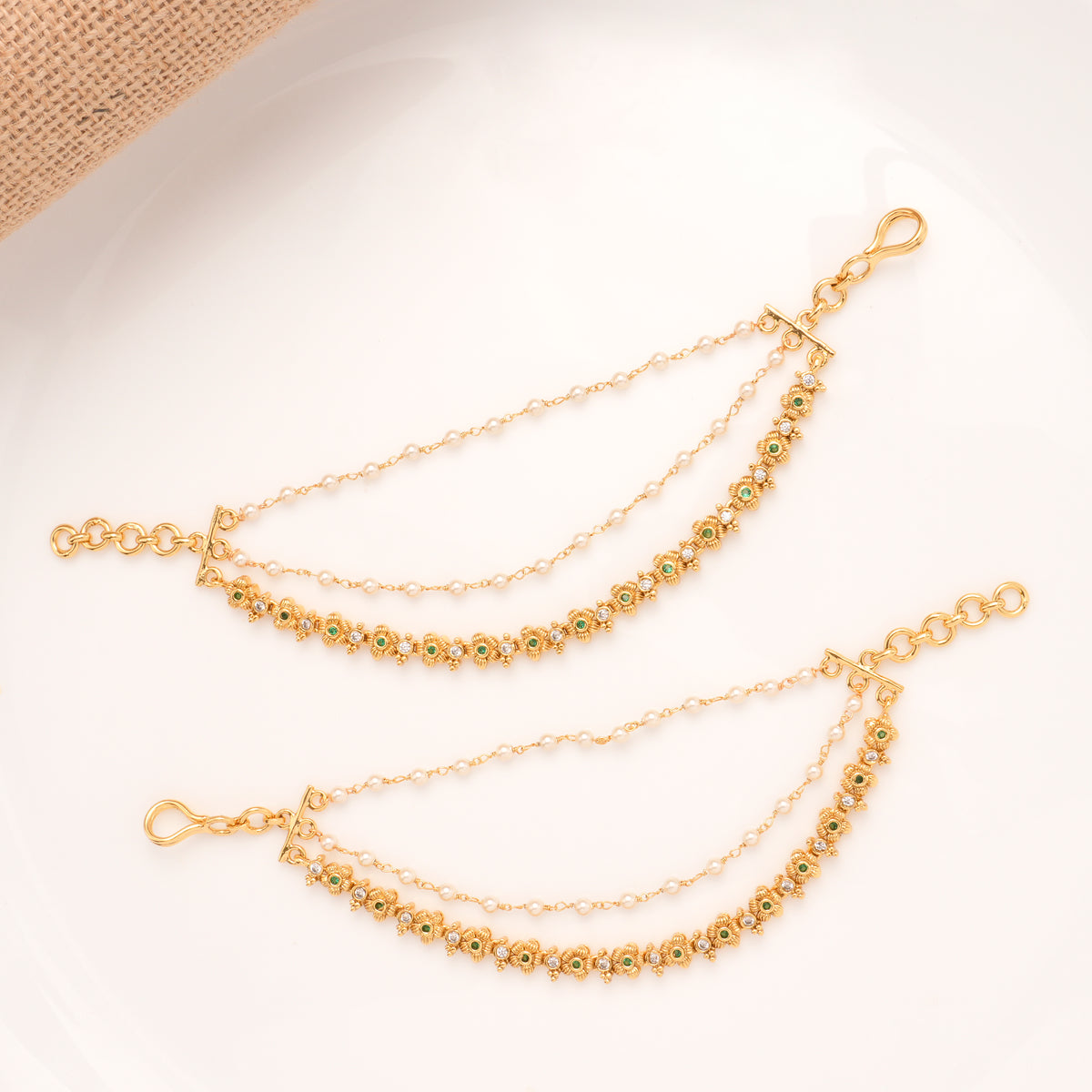 Minimal Blossom Design Layer Golden Mattal