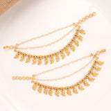 Traditional Mango Design Layer Pearl Drops Golden Mattal