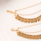 Antique Two Leaf Two Layer Golden Mattal