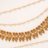 Antique Two Leaf Two Layer Golden Mattal