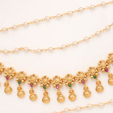 Regal Colour Stone Chakra Drops Golden Mattal
