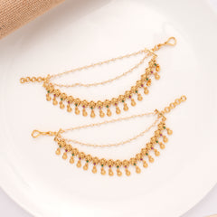 Regal Colour Stone Chakra Drops Golden Mattal