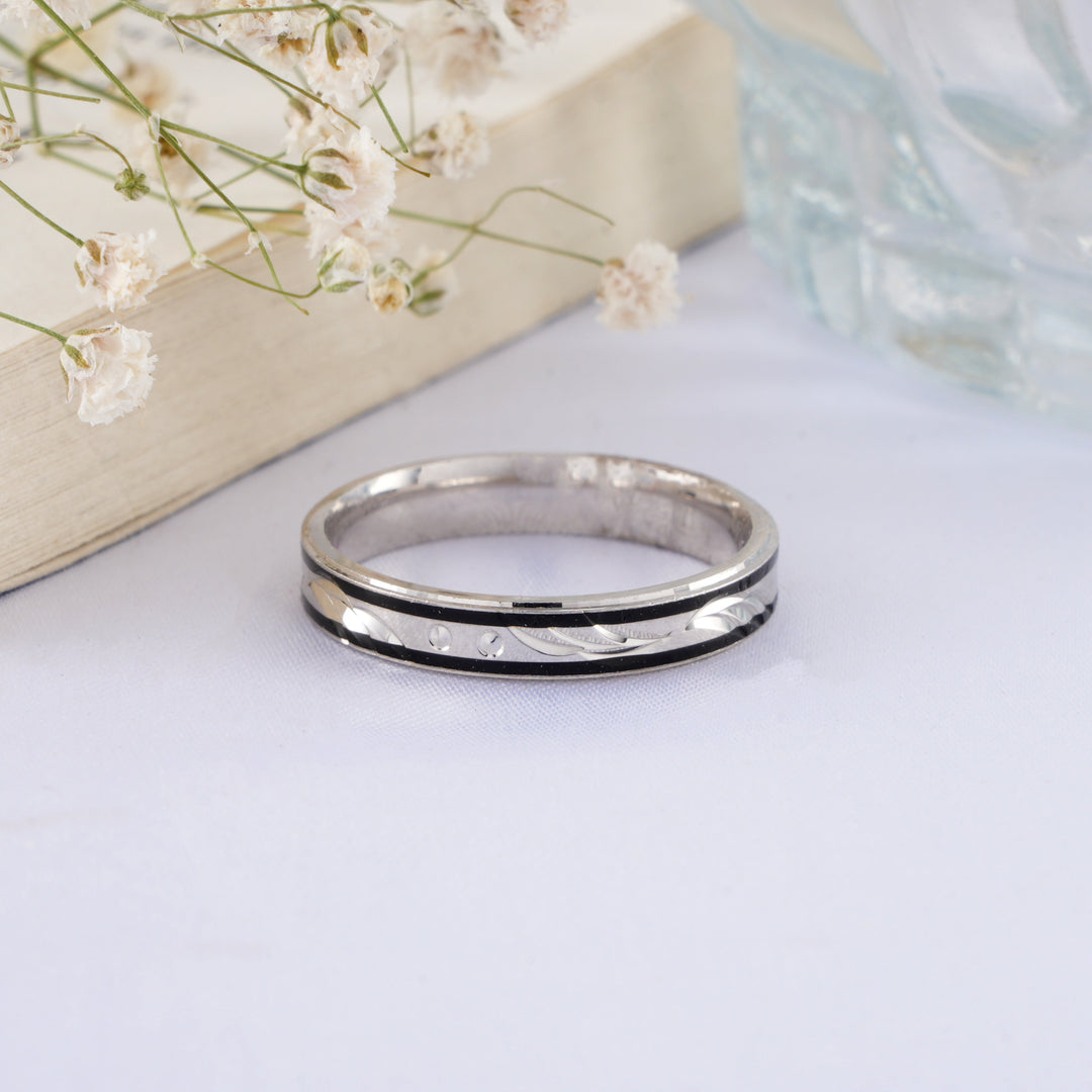 Broad Band Men’s Silver Ring